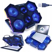Nešiojamojo kompiuterio aušinimo stovas 15,6–17" su USB