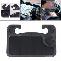 Nešiojamas automobilio vairo staliukas, juodas
