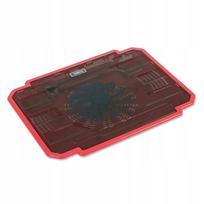 Nešiojamojo kompiuterio aušinimo stovas OMEGA ICE BOX, raudonas, 14 cm ventiliatorius, USB, [41907]