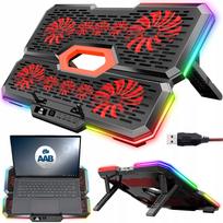 Nešiojamojo kompiuterio aušinimo stovas AAB Effectum Silent, RGB, 9–17
