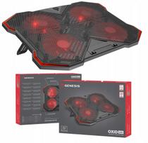 Nešiojamojo kompiuterio aušinimo stovas su 4 ventiliatoriais GENESIS OXID 260