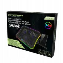 Nešiojamojo kompiuterio aušinimo stovas su LED RGB apšvietimu žaidėjams