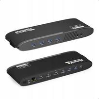 Universalus Plugable dokas nešiojamiesiems, palaiko 2 x 4K monitorius