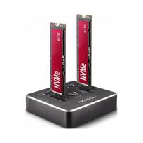 SSD stotelė AXAGON ADSA-M2C, 2x NVMe, USB-C 3.2 Gen2, klonavimas