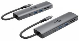 USB-C šakotuvas Fujitsu kompiuteriui, 2 monitoriams, su įkrovimu