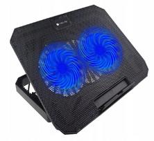 Nešiojamojo kompiuterio aušinimo stovas Techly, iki 17", su apšvietimu