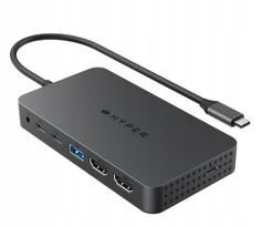 USB-C stotelė HyperDrive 7-in-1 su dviem HDMI