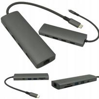 USB-C daugiafunkcis hub'as su PD įkrovimu, SD ir MicroSD kortelių skaitytuvu, skirtas ASUS nešiojamiesiems kompiuteriams