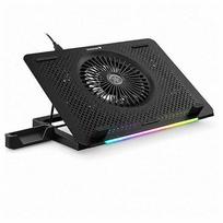 Nešiojamojo kompiuterio aušinimo stovas 15,6" su RGB apšvietimu, 5 padėtys