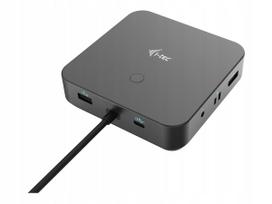 USB-C prijungimo stotelė i-tec, 2x HDMI/DP, PD 100W, su maitinimo adapteriu