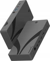 USB-C šakotuvas Sabrent Thunderbolt 4, 12 jungčių, DP 8K, SD/MicroSD, 40Gb/s