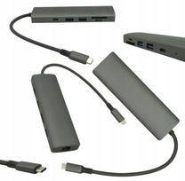 USB-C šakotuvas su SD ir MicroSD kortelių skaitytuvu, PD įkrovimas, skirtas Acer nešiojamiesiems kompiuteriams