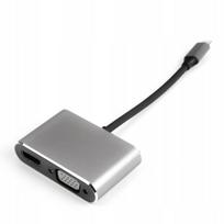 Adapteris USB-C į HDMI ir VGA Spacetronik SPU-M11