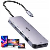 USB-C prijungimo stotelė FUJITSU, 2x HDMI, PD, dviejų monitorių palaikymas
