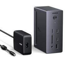 USB-C dokas 14-in-1, 3 monitoriams, 8K HDMI, DP, PD 100W, LAN