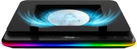 Nešiojamojo kompiuterio aušintuvas su RGB, 15,6–17", Turbo ventiliatorius, LCD ekranas