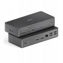 Dokavimo stotelė Vuelogic VL-D200, 14 jungčių, USB-C, HDMI, DP, USB, LAN, 100 W