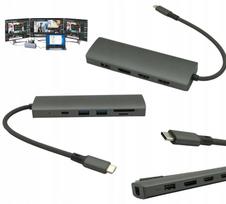 USB-C šakotuvas su 2 monitorių jungtimis Samsung Ultrabook nešiojamam kompiuteriui