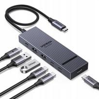 USB-C prijungimo stotelė REVODOK PRO, 4K 60Hz, 100W PD, 10Gb/s