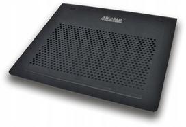 Nešiojamojo kompiuterio aušinimo padėklas 4WORLD 06018, 2 ventiliatoriai, plieninis