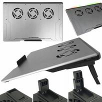 Nešiojamojo kompiuterio aušinimo stovas, tinka iki 19" žaidimų modeliams, su LED apšvietimu