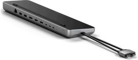 USB-C prijungimo stotelė su 2x HDMI, DisplayPort, Ethernet, SSD NVMe