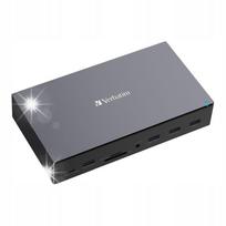 Dokavimo stotelė Verbatim USB-C Pro CDS-17, 3x HDMI, 2x DisplayPort, RJ-45, 5x USB, 2x USB-C