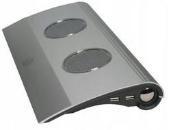 Aliuminis „CoolerMaster“ nešiojamojo kompiuterio aušinimo stovas su USB