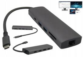 SD ir MicroSD kortelių skaitytuvas Medion Multiport USB-C nešiojamiesiems kompiuteriams su PD įkrovimu