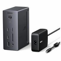 Dokų stotelė REVODOK PRO 314, 3 HDMI, DP, 100W, monitoriams