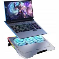 Nešiojamojo kompiuterio aušinimo padėklas su RGB apšvietimu, 3 ventiliatoriai, tinka iki 17