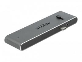 Dokavimo stotelė Delock 87752, HDMI, 2x USB-C, USB 3.2, SD, PD 100 W
