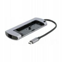 USB-C prijungimo stotelė su M.2, HDMI 4K, LAN ir 100W PD