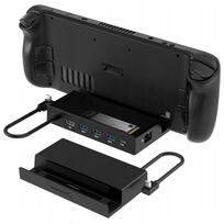 Dokų stotelė Sabrent USB-C, 6 jungtys, M.2, HDMI 4K