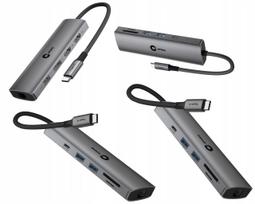 USB-C šakotuvas Samsung nešiojamam kompiuteriui, 2x HDMI 4K, DisplayPort, LAN