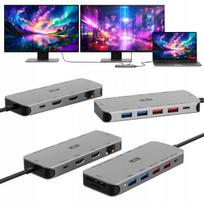 Nešiojamojo kompiuterio stotelė ACER USB-C, vaizdo išplėtimas 2 monitoriams