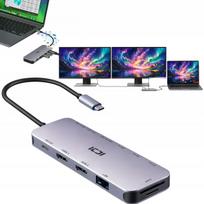 Dokavimo stotis LENOVO nešiojamam kompiuteriui, USB-C, prijungimui prie 2 monitorių