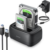 USB 3.0 prijungimo stotelė SATA 2.5"/3.5" ir SSD diskams iki 18 TB