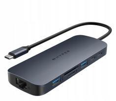 Universalus USB-C adapteris HyperDrive EcoSmart Gen.2, 10 jungčių, su maitinimu