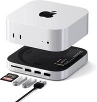USB-C šakotuvas MAC MINI M4, SSD NVMe dėklas, 5 jungtys, SD kortelių skaitytuvas