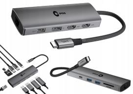 USB-C šakotuvas Dream Machines nešiojamojo kompiuterio 2xHDMI 4K, DisplayPort, LAN