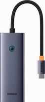 USB-C hubas Baseus Ultra Joy Series 5in1: HDMI, 2x USB 3.0, PD, RJ45, 2 vnt.