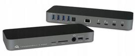 Jungčių stotelė OWC Thunderbolt 3, pilka, be FireWire, UK kištukas, USB