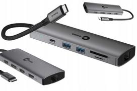 USB-C šakotuvas Apple, 100W, palaiko 2 monitorius, papildomos jungtys ir įkrovimas
