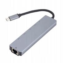 Nešiojamas USB-C į RJ45 Ethernet adapteris su PD įkrovimu