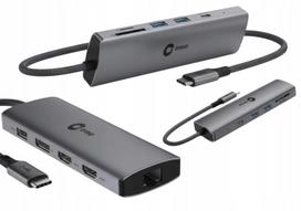 USB-C šakotuvas Medion, 100W, 2 monitorių prijungimas