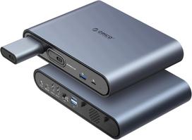 USB-C dokas 10in1 su dviem HDMI 4K, dviem SSD M.2, PD 60W