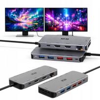 USB-C adapteris su 2x HDMI, dvigubas ekranas, skirtas MacBook M1