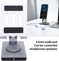 Planšetės stovas su 8-ių jungčių USB-C šakotuvu, aliuminis, 4K HDMI, 100W įkrovimas