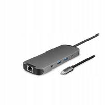 Dokavimo stotelė Chieftec su HDMI 4K, RJ-45, USB-C, SD ir microSD kortelių skaitytuvu